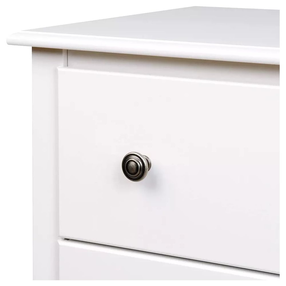 Mesitas - Mesillas de Noche dormitorio de 2 Cajones Color Blanco, pack 2 unidades (SALDO)