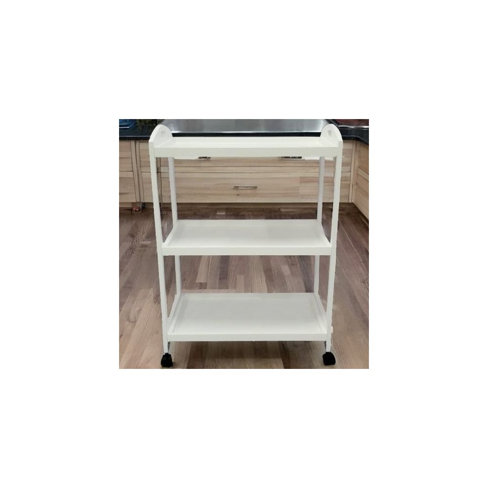 Camarera, Carro de Servicio con Ruedas Color Blanco 60x33x85 - ¡Perfecto para Tu Casa o Negocio!