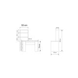 Mesa de Estudio-Librería en Melamina Roble- Blanco, 120x55x150cm - Espacio de Trabajo y Almacenamiento