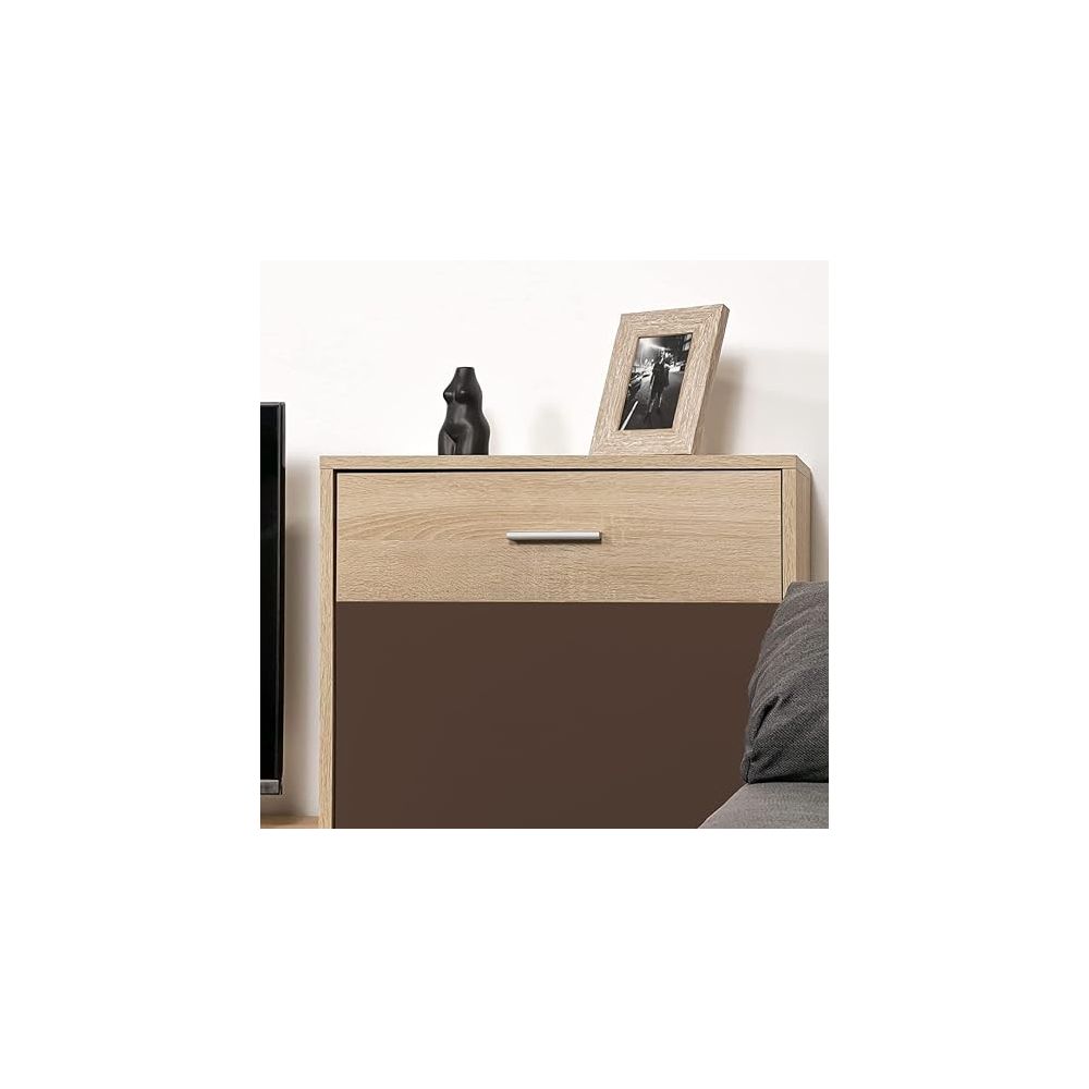 Meyvaser, Conjunto de muebles de salón 220 cm Color cambrian y Chocolate , muebles de salón.