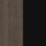 Cómoda 4 Cajones, Color Ceniza y Negro, Medidas: 89 cm (Largo) x 89,6 cm (Alto) x 39,6 cm de (Fondo) Meyvaser