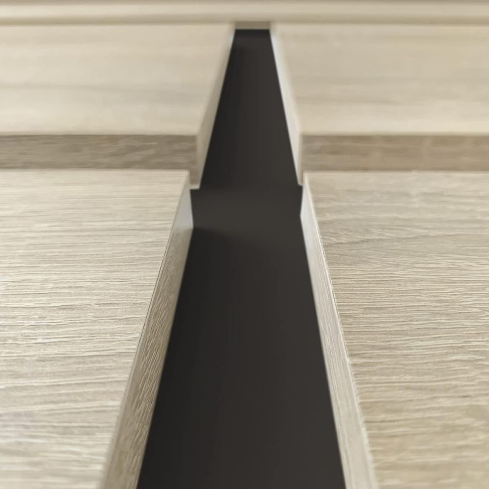 BricoExpo - Pack Cabecero de 160 x 120 cm + 2 Mesitas de Noche | Color Cambria y Grafito (para Cama de 135-140 o 160)