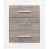 Pack Cabecero de 160 x 120 cm + 2 Mesitas de Noche, Colores Andersen y Pino Gris (para Cama de 135-140 o 160) – Meyvaser