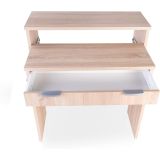 Mesa Escritorio Extensible, Consola Extensible, Color Cambria, Medidas: 90 cm (Largo) x 33-63,4 cm (Ancho) x 87,5 cm (Alto)