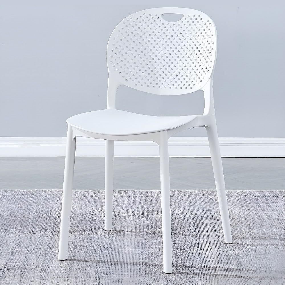 Conjunto Mesa y Sillas Comedor/Cocina: Mesa madera y Patas Metálicas Blancas (76x100x70 Cm) + 5 Sillas (80x40x55 Cm )