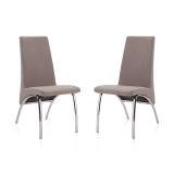Pack 2 Sillas de Comedor, Sillas para Salón, Acabado en Tejido Marengo, Medidas: 44 cm (Ancho) x 61 cm (Largo) x 95 cm (Alto)
