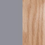 Pack de 4 Sillas para Comedor, Cocina o Salón – Simil Piel Gris y Madera, Medidas: 48 cm x 45 cm x 84 cm.