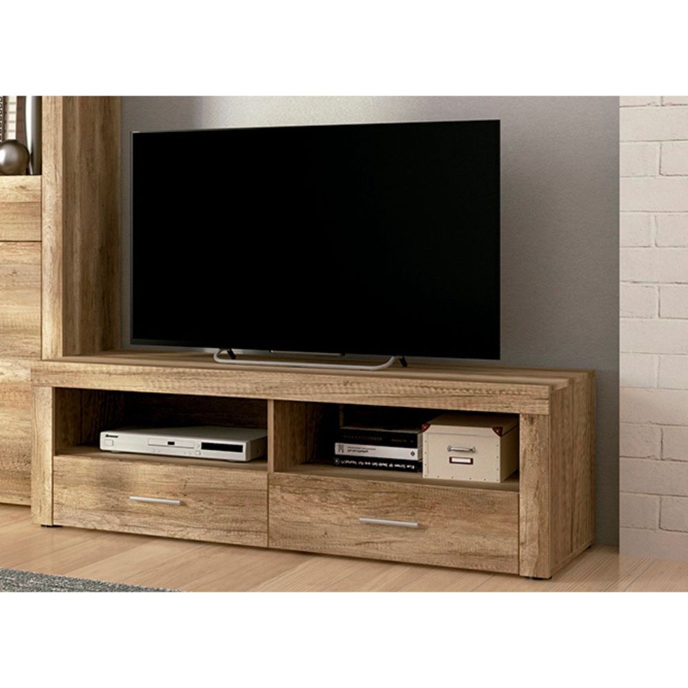 Mueble de Comedor, Mueble Salón, Acabado en Color Cañón, Medidas: 235 cm (Ancho) x 177 cm (Alto) x 41,4 cm (Fondo)