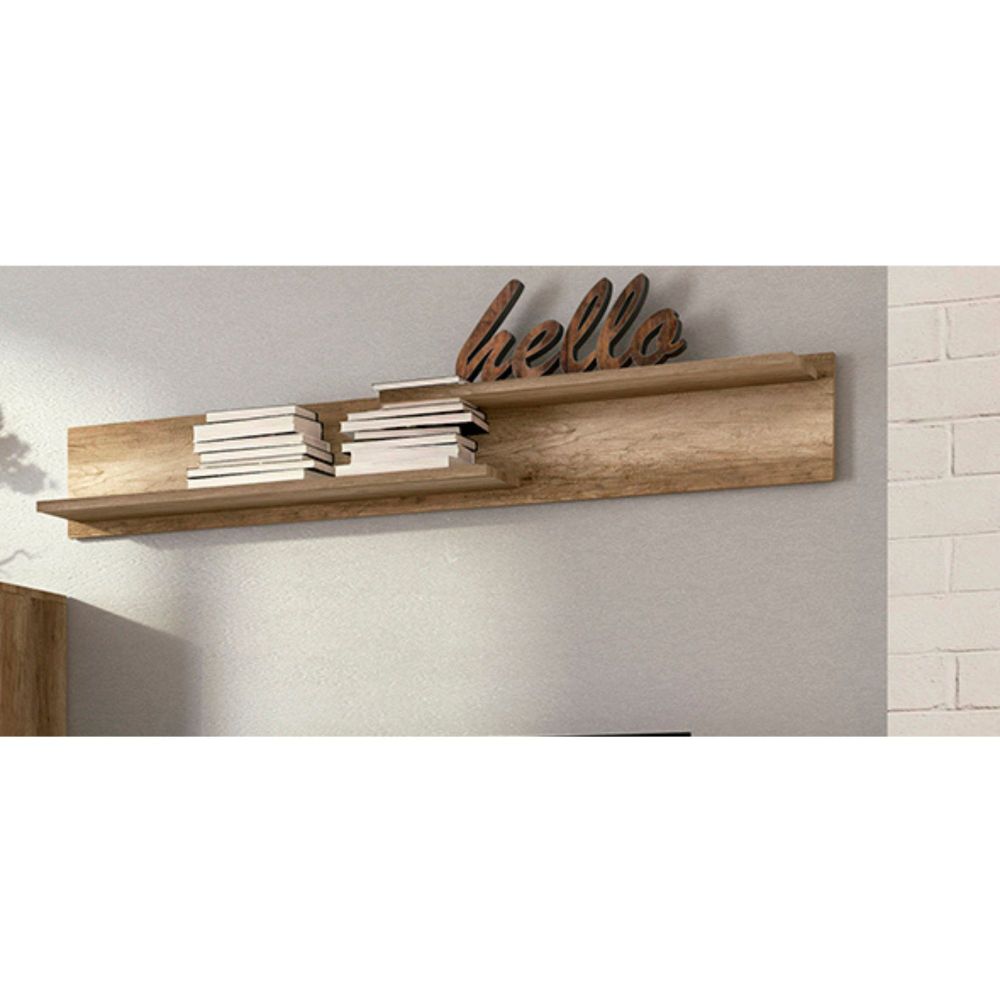 Mueble de Comedor, Mueble Salón, Acabado en Color Cañón, Medidas: 235 cm (Ancho) x 177 cm (Alto) x 41,4 cm (Fondo)