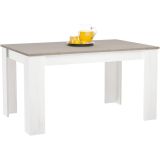 Mesa de Comedor Extensible, Mesa Salón, Robusta, Color Andersen Pino Gris, 138-198 cm (Largo) x 88 cm (Ancho) x 76 cm (Alto)