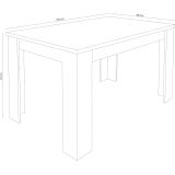 Mesa de Comedor Extensible, Mesa Salón, Robusta, Color Andersen Pino Gris, 138-198 cm (Largo) x 88 cm (Ancho) x 76 cm (Alto)