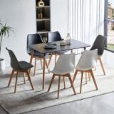 Mesa de Comedor o Cocina de 120 cm Lacada Color Negro 76x120x80 Cm – Alta Resistencia y Durabilidad