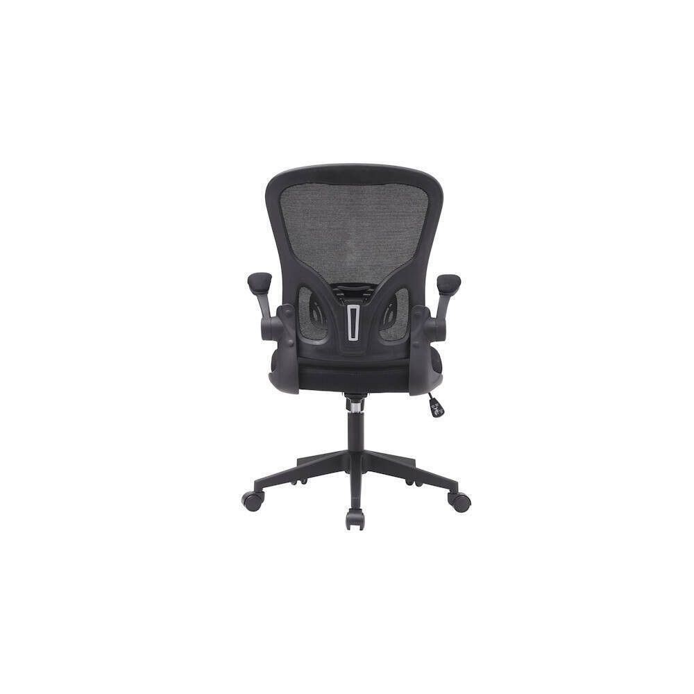 Silla de Oficina Ergonómica con Respaldo en Tejido 3D Negro, Ajustable en Altura - Medidas 63x58x99,5-190,5 cm