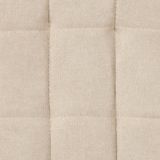6 Sillas Tapizadas en Tela Beige con Asiento y Respaldo Acolchados, Patas Cromadas - Medidas 45x46x100 cm
