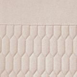 Pack de 4 Sillas de Madera con Relleno de Espuma, Tapizadas en Tela Beige, Patas Metálicas Negras, Medidas 44x60x99 cm