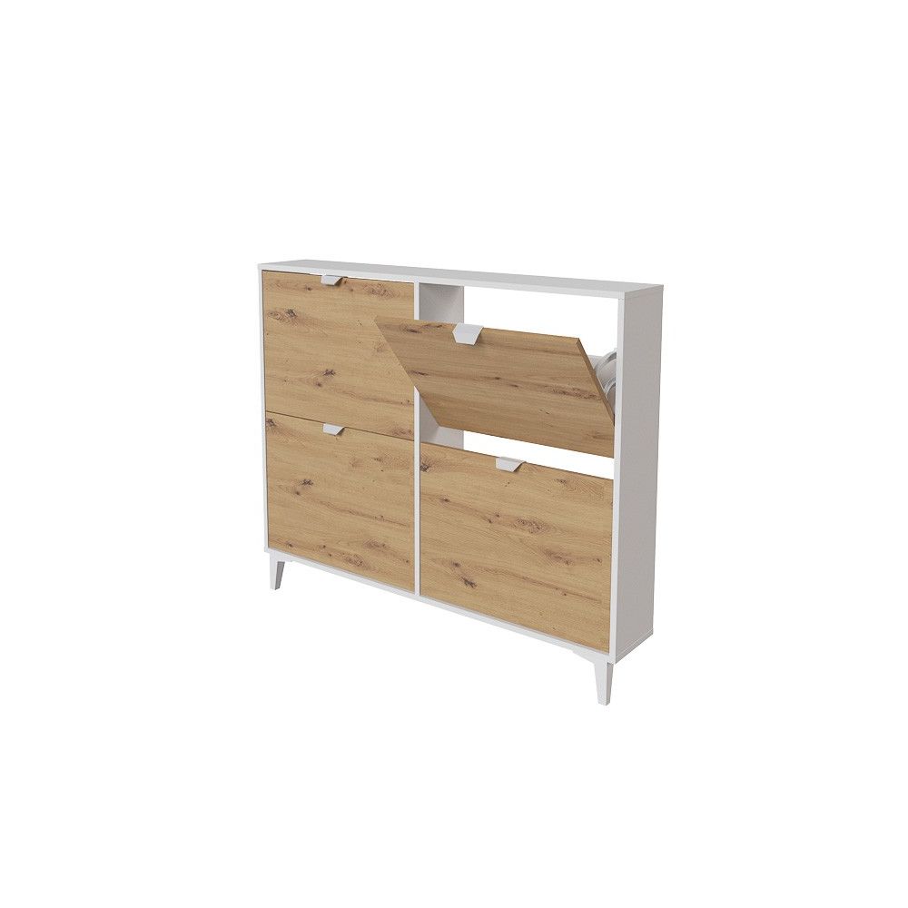 Mueble Zapatero - Almacenamiento Elegante y Práctico | 97,4 x 116,8 x 20 cm (alto x ancho x fondo)