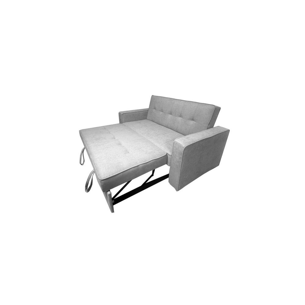 Sofá Cama 2 Plazas con Reposabrazos, Diseño Moderno y Elegante, Color Gris, 167x90x96,5 cm