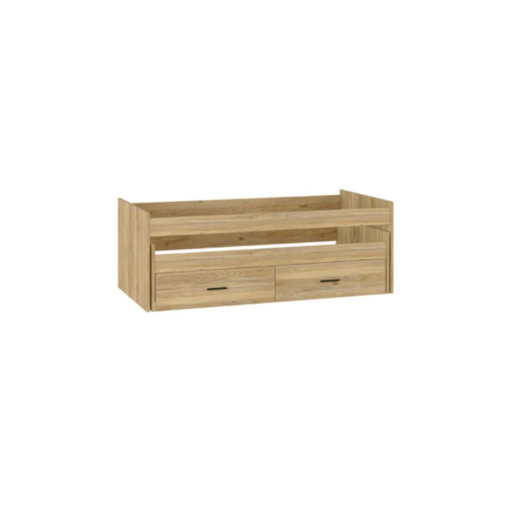 Cama Nido Juvenil Doble con Cajones de Almacenaje – Mauvella y Negro, 202,6 cm Largo x 98 cm Ancho x 72 cm Alto, Primera Calidad