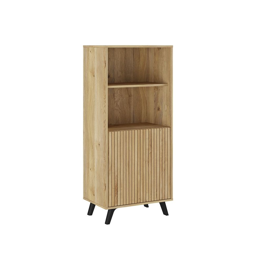 Mueble Bar para Salón o Comedor, Aparador de Cocina, Color Mauvella-rayas, Medidas: 60 cm (Anc) x 135 cm (Al) x 40 cm (Fon)