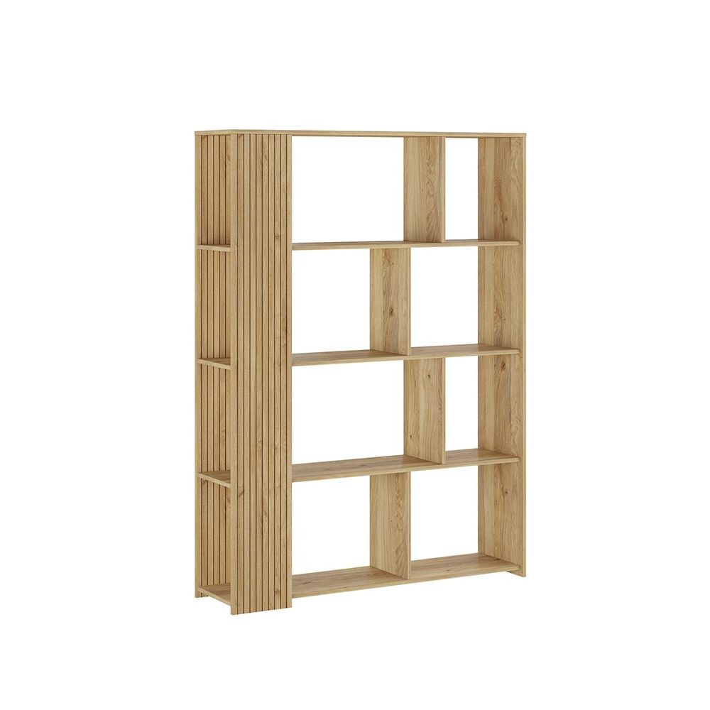 Conjunto de Salón Mueble Completo: Bajo TV, Mueble Bar, Estantería y Mueble Colgar - Estilo Mauvella Rayas.