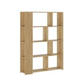 Conjunto de Salón Mueble Completo: Bajo TV, Mueble Bar, Estantería y Mueble Colgar - Estilo Mauvella Rayas.