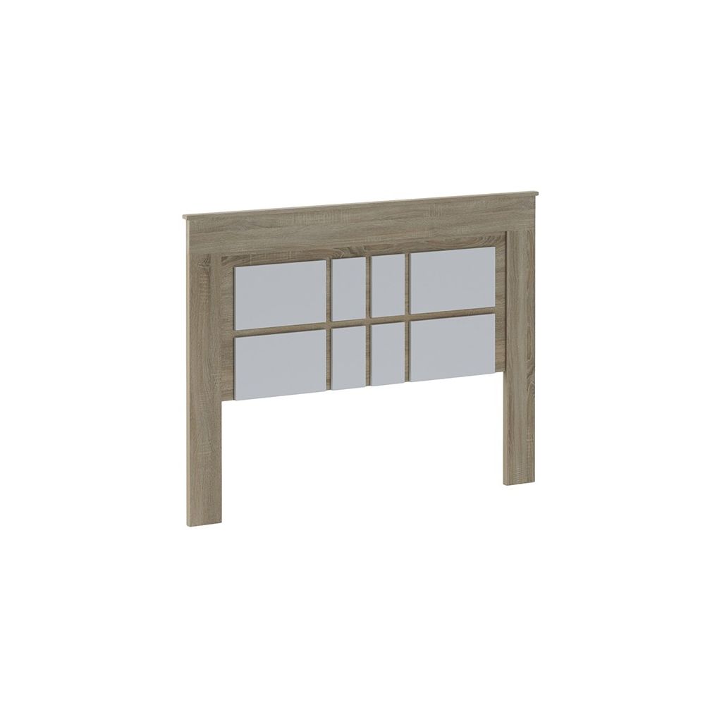 Pack Cabecero Nórdico de 160 x 120 cm + 2 Mesitas de Noche|Práctico y Elegante|Color Cambria y Blanco (para Cama de 135-140, 150