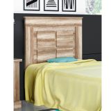 Cabecero Nórdico de 110 (Ancho) x 120 (Alto) x 3,8 (Fondo) Cm | Práctico y Elegante Color Cañón (para Cama de 135-140 o 160)