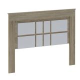 Pack de Dormitorio con Cabecero de 160 x 120 cm + 2 Mesitas de Noche + Cómoda | Color Cambria y Blanco
