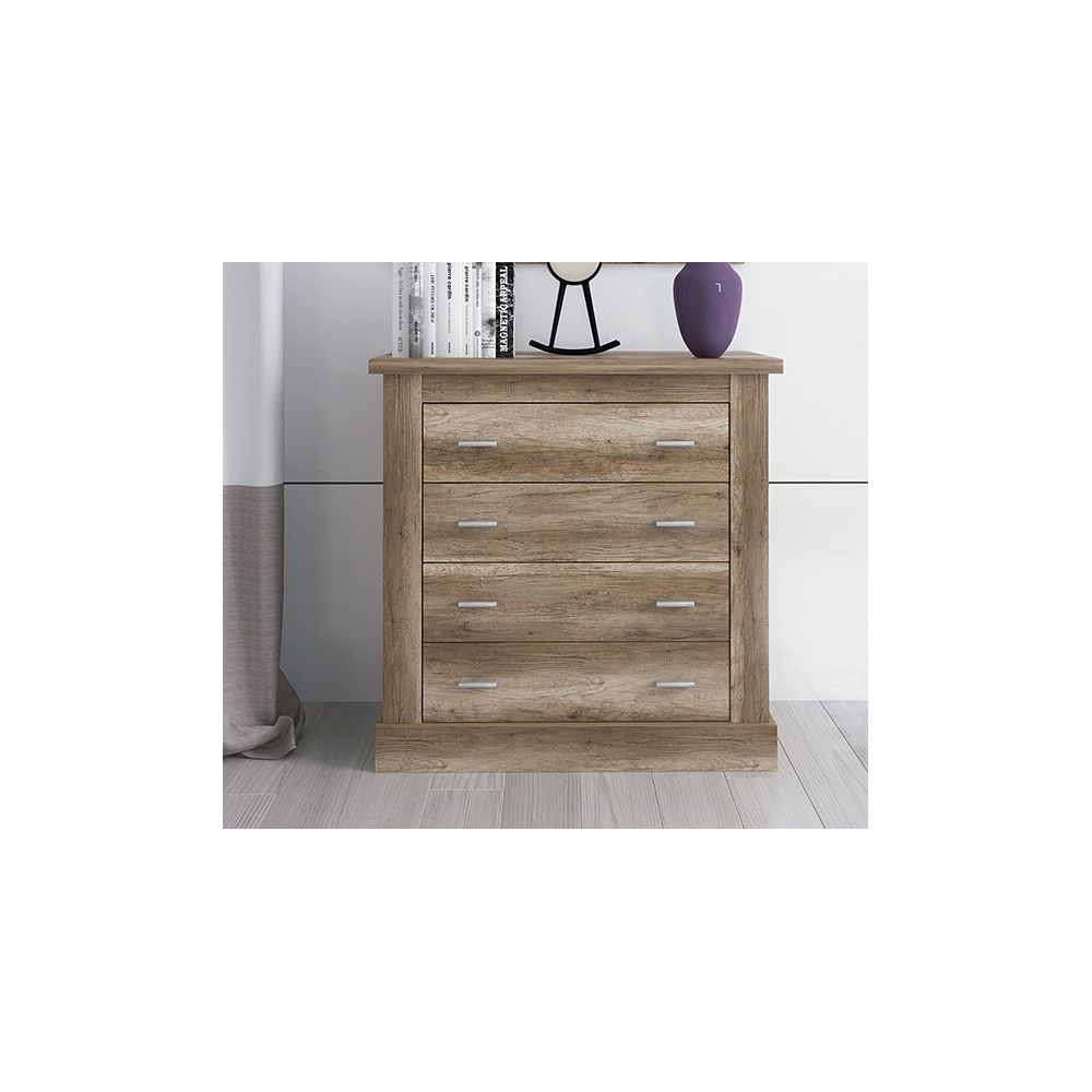 Pack de Dormitorio con Cabecero de 160 x 120 cm + 2 Mesitas de Noche + Cómoda | Color Cañón