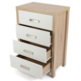 Sinfonier Dormitorio 4 Cajones Cambria Blanco 90cm - ¡Orden Perfecto!