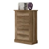 Pack de Dormitorio con Cabecero de 160 x 120 cm + 2 Mesitas de Noche + Sinfonier | Color Cañón (para Cama de 135-140 o 160)