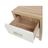Mesilla de Noche 2 Cajones Color Cambria Blanco - ¡Compra Ahora!